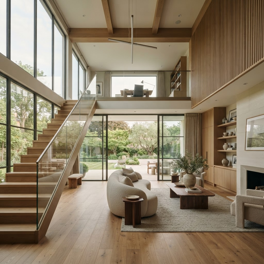 Interior of a beautifully finished modern home built by NovaHaus